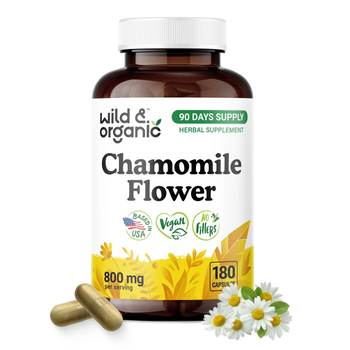 Chamomile Flower Capsules - 180 Count