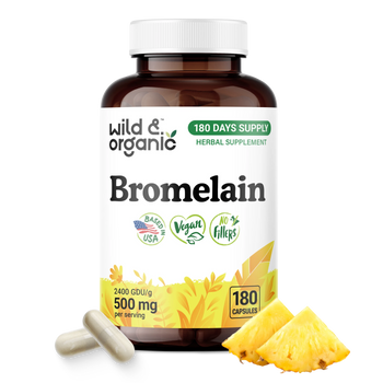 Bromelain Capsules - 180 Count