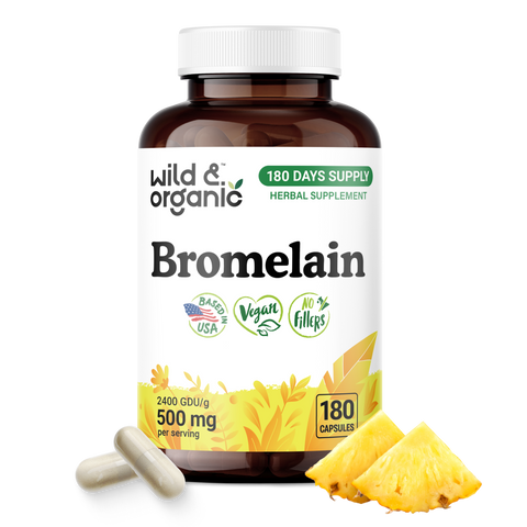 Bromelain Capsules - 180 Count