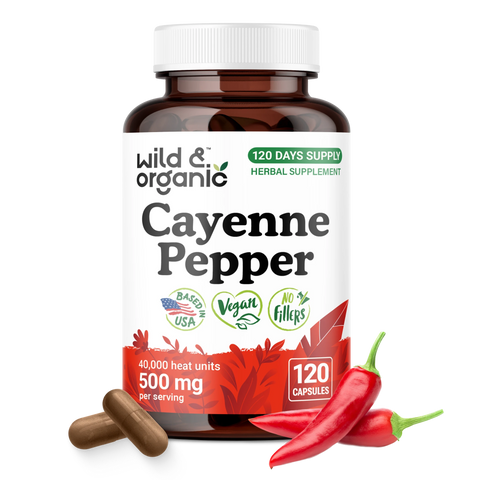 Cayenne Pepper Capsules - 120 Count
