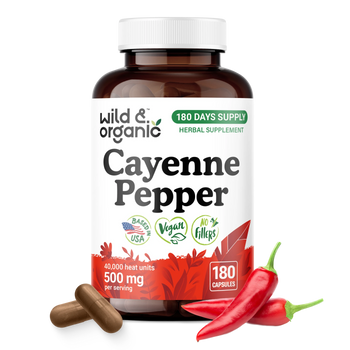 Cayenne Pepper Capsules - 180 Count