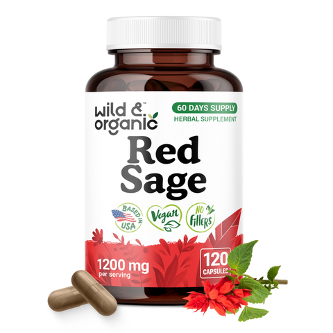 Red Sage Capsules - 120 Count
