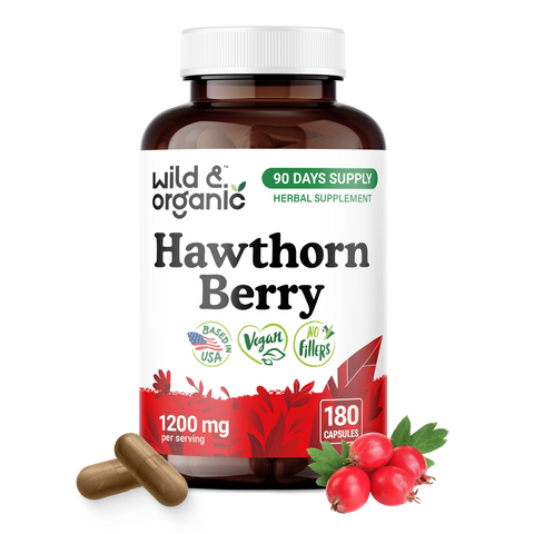 Hawthorn Berry Capsules - 180 Count