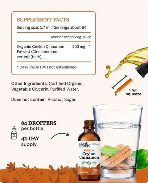 Ceylon Cinnamon Extract supplement facts