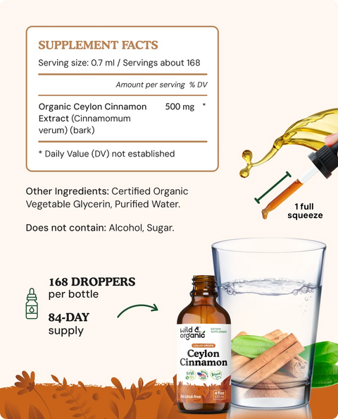 Ceylon Cinnamon Extract supplement facts