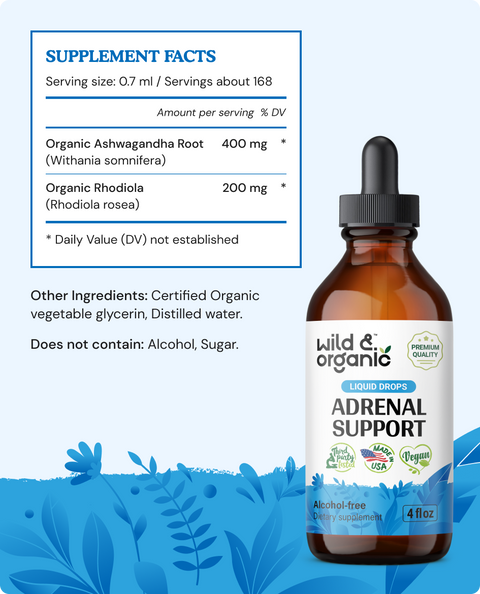 Adrenal Support Tincture supplement facts