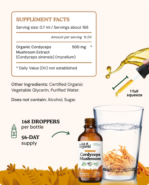 Cordyceps Extract supplement facts