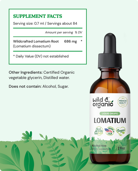 Lomatium Tincture supplement facts