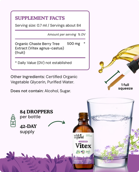 Vitex Extract supplement facts