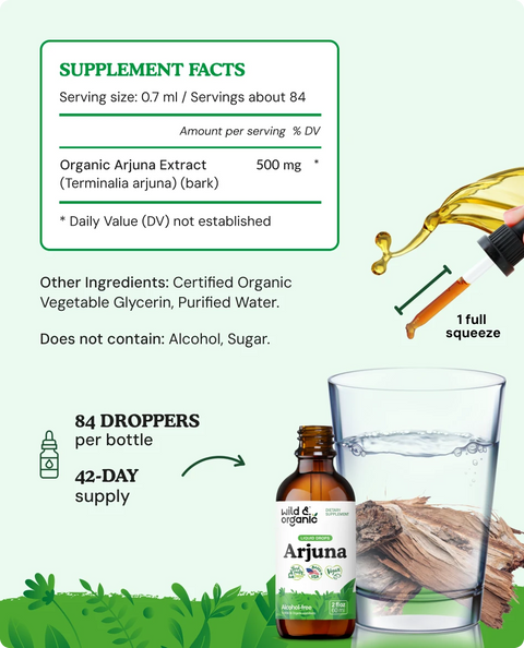 Arjuna Extract supplement facts