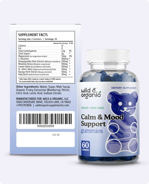 Calm & Mood Support chews supplement facts