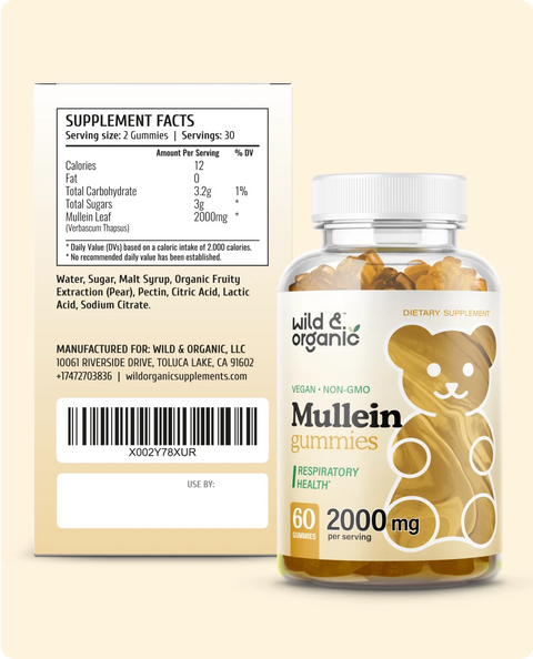 Mullein gummies supplement facts