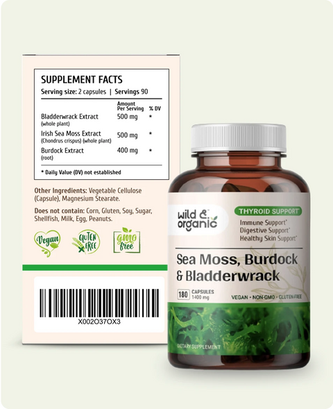 Sea Moss Capsules supplement facts
