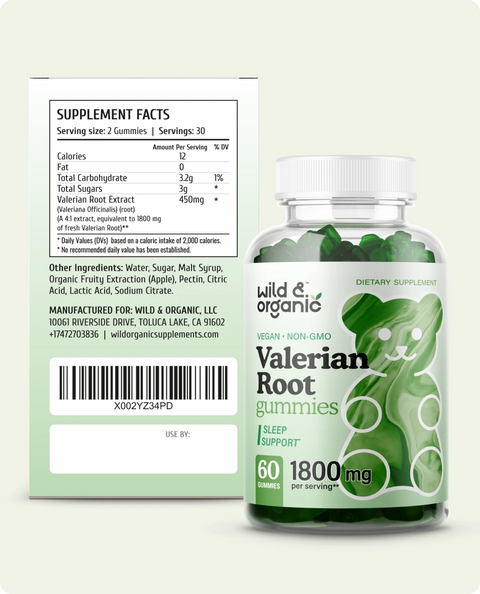Valerian Root chewables supplement facts