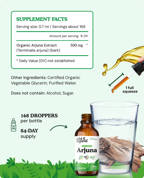 Arjuna Extract supplement facts