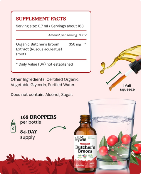 Butcher'S Broom Extract supplement facts