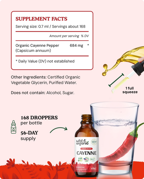 Cayenne Pepper Extract supplement facts