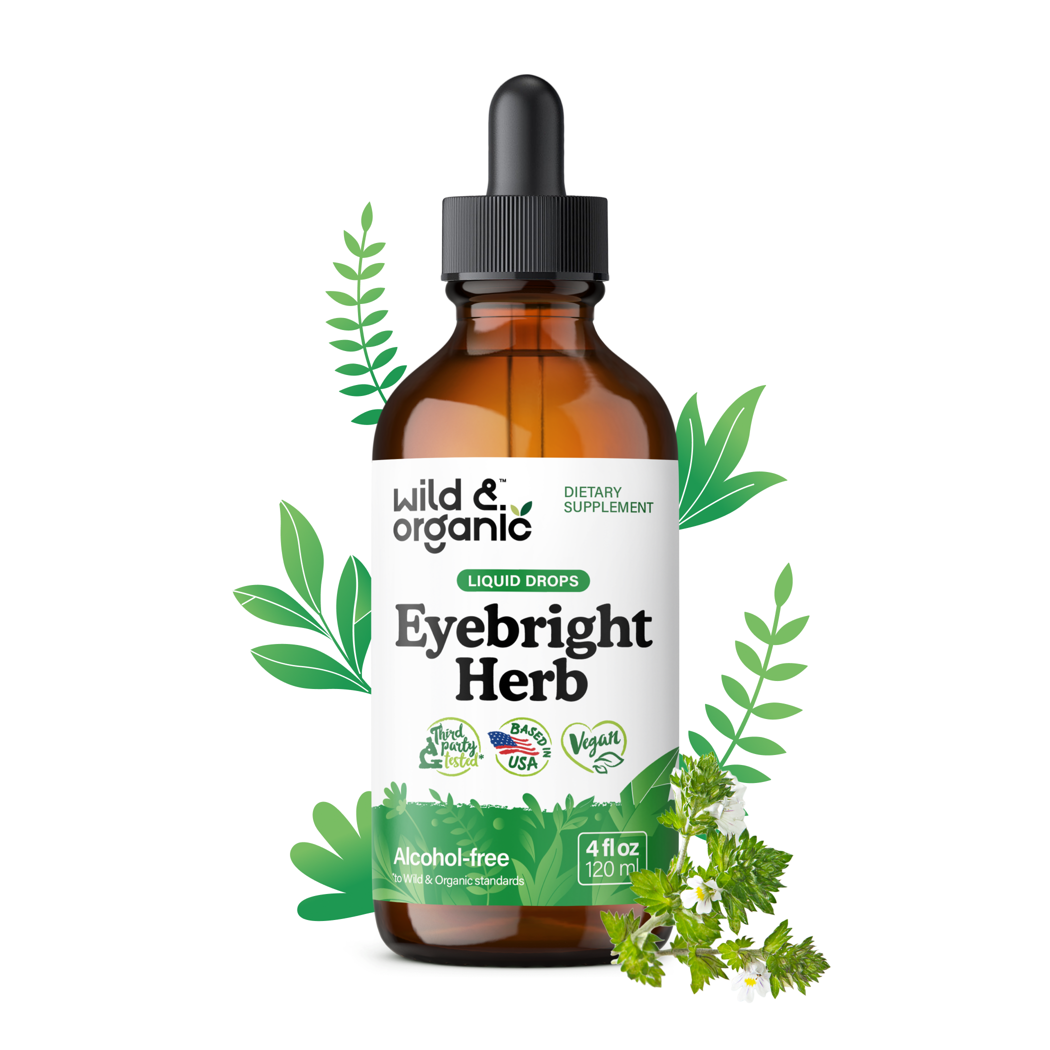 Buy Eyebright Herb Tincture 4 Fl oz Bottle Wild Organic buy-eyebright-herb-tincture-4-fl-oz-bottle-wild-organic