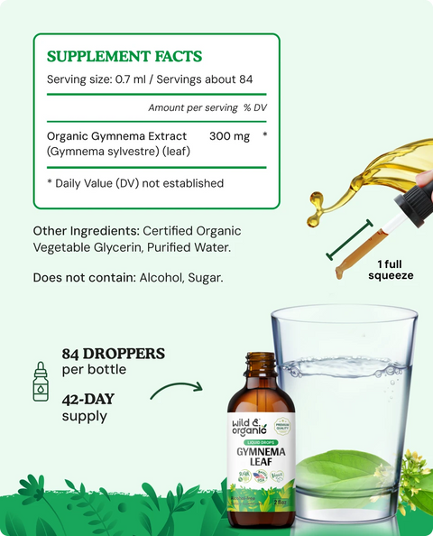 Gymnema Sylvestre Extract supplement facts