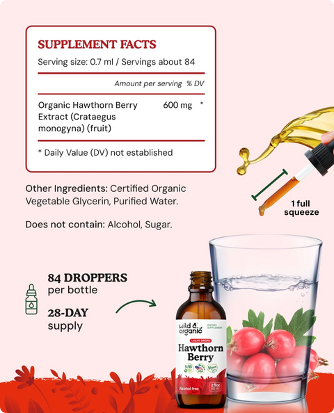 Hawthorn Berry Extract supplement facts