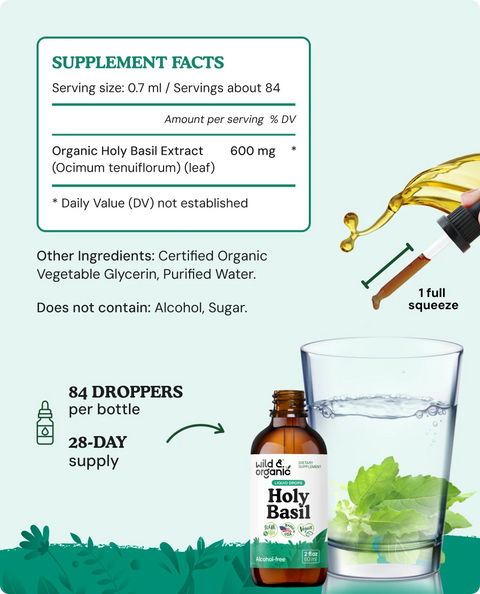 Holy Basil Extract supplement facts