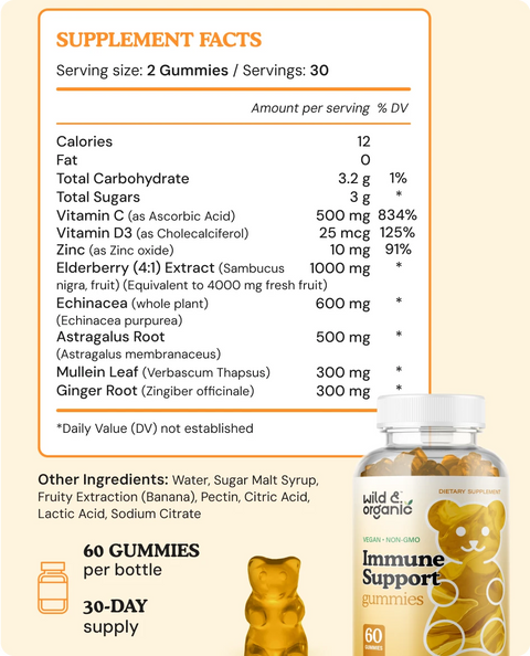 Immune Support chews supplement facts