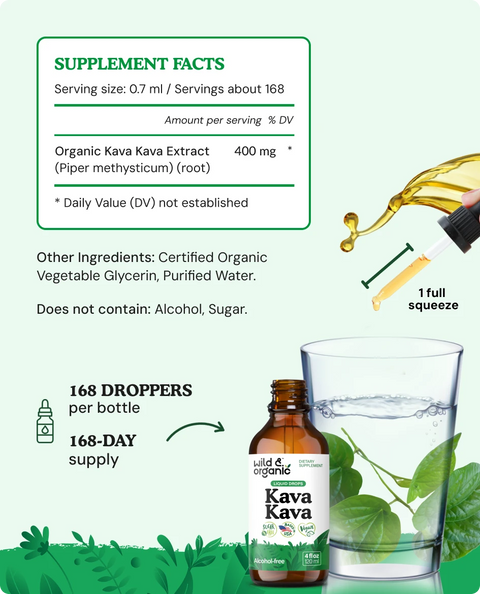 Kava Kava Tincture supplement facts