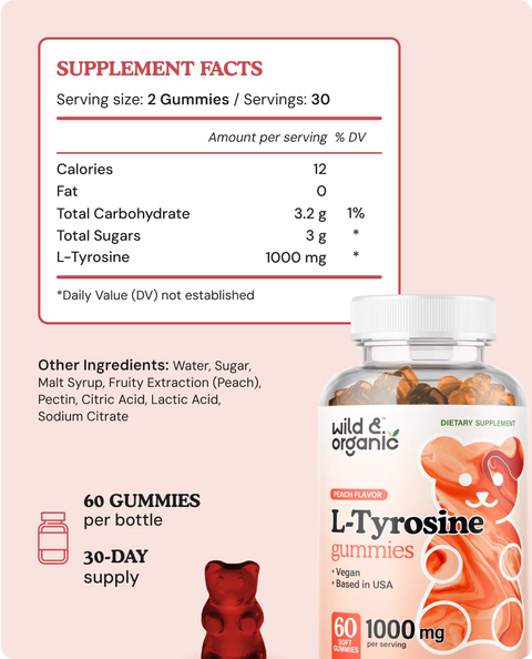 L-Tyrosine chews supplement facts