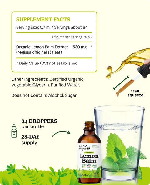 Lemon Balm Extract supplement facts