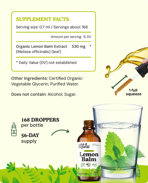 Lemon Balm Extract supplement facts