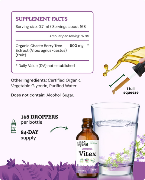 Vitex Extract supplement facts
