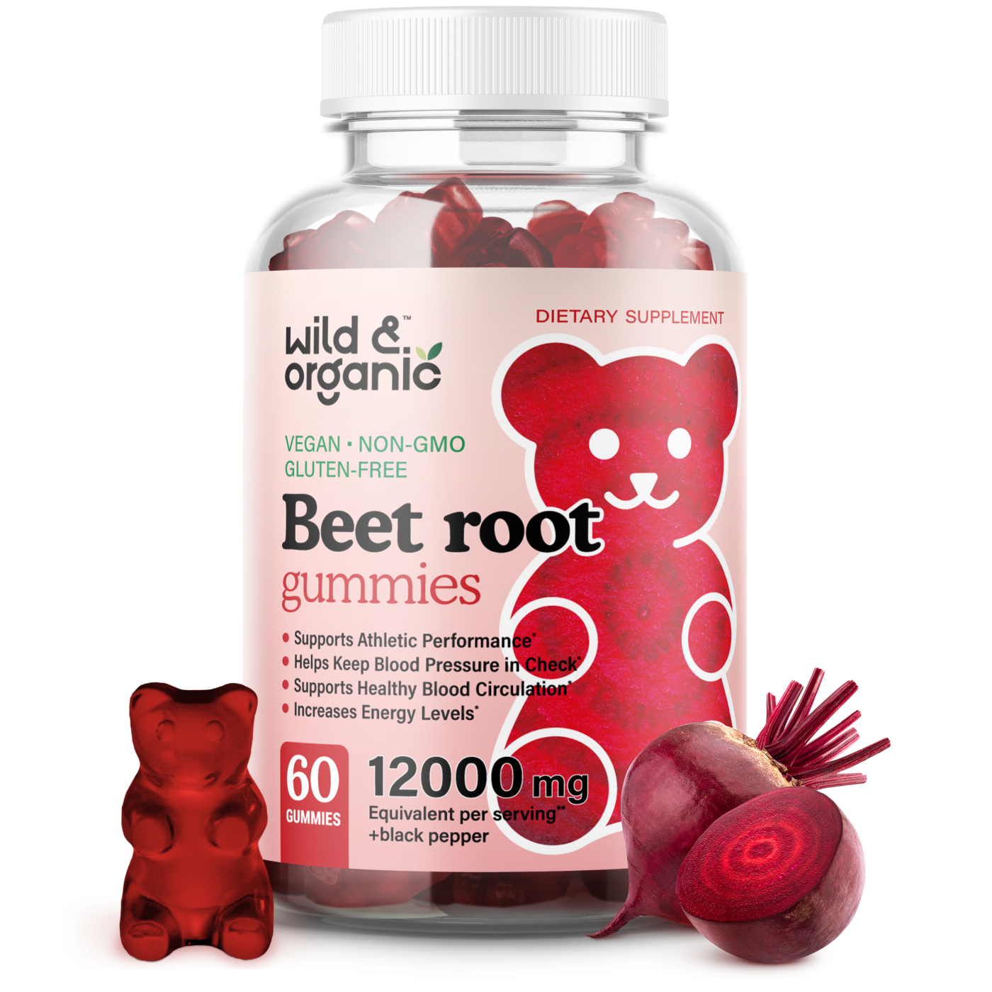 What Are Beet Gummies Good For Beet Root Gummies, 1200Mg., 60 Chews | Wild & Organic