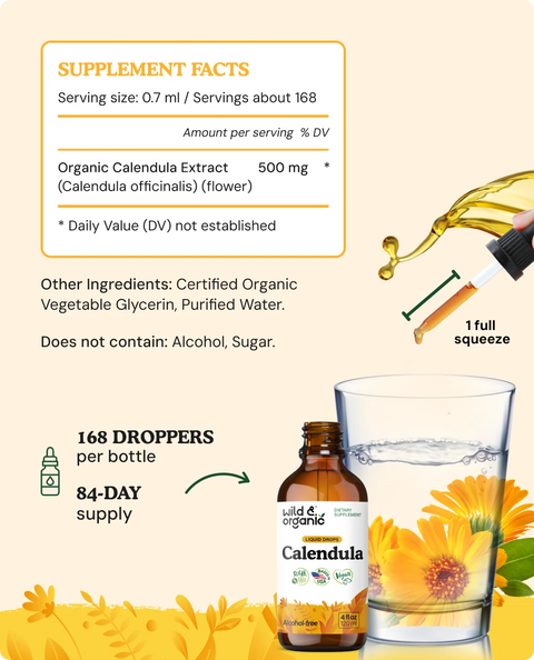 Calendula Tincture supplement facts