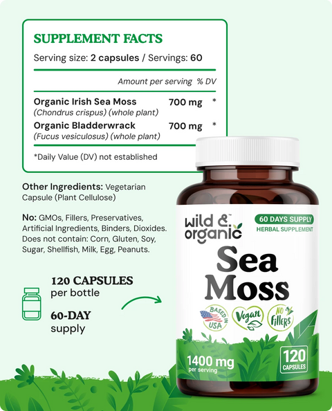 Sea Moss Capsules - 120 Count