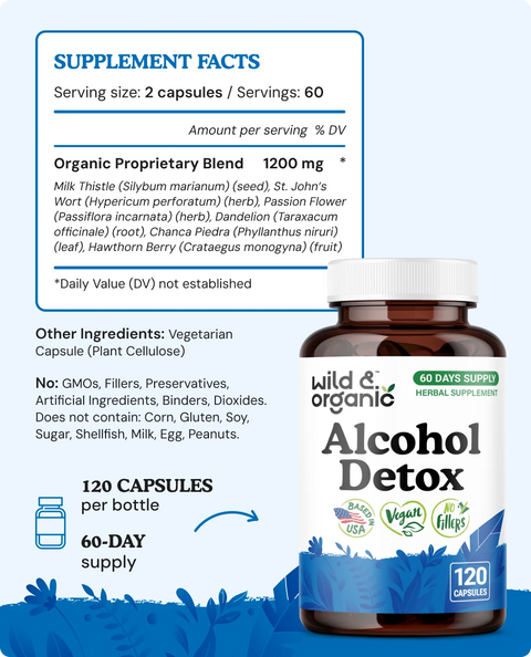 Alcohol Detox Capsules - 120 Count