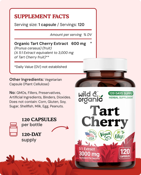 Tart Cherry Capsules - 120 Count