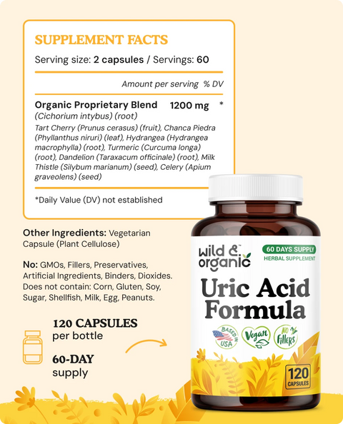 Uric Acid Formula Capsules - 120 Count