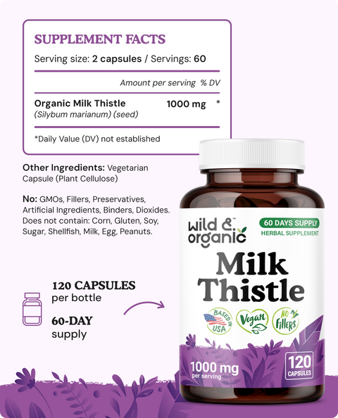 Milk Thistle Capsules - 120 Count