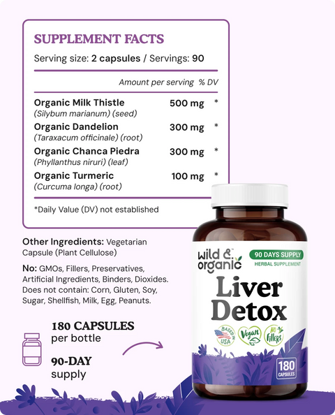 Liver Detox Capsules - 180 Count