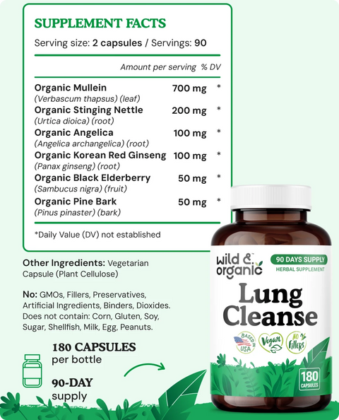 Lung Cleanse Capsules - 180 Count