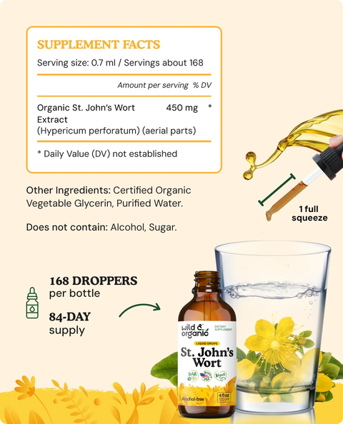 St. John’S Wort Tincture supplement facts