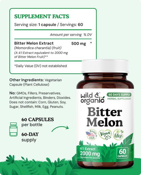 Bitter Melon Capsules - 60 Count