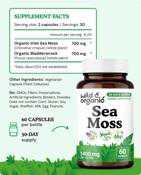 Sea Moss Capsules - 60 Count