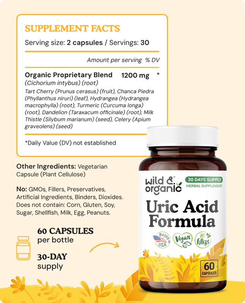 Uric Acid Formula Capsules - 60 Count