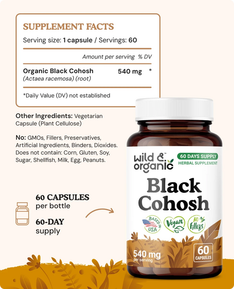 Black Cohosh Capsules - 60 Count