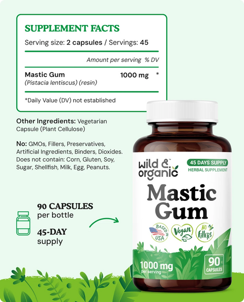 Mastic Gum Capsules - 90 Count
