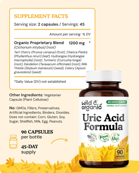 Uric Acid Formula Capsules - 90 Count