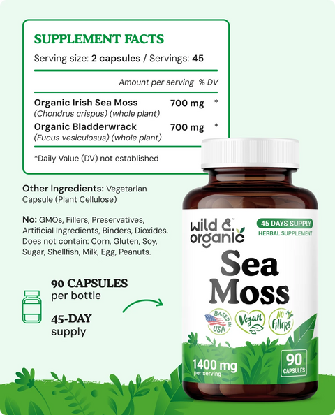 Sea Moss Capsules - 90 Count