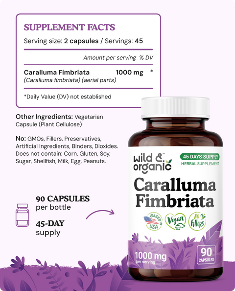 Caralluma Fimbriata Capsules - 90 Count
