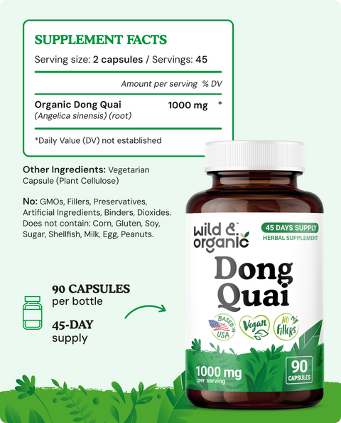 Dong Quai Capsules - 90 Count